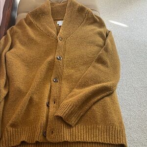 Old Navy Men's Shawl Collar Cardigan - Mustard Brown